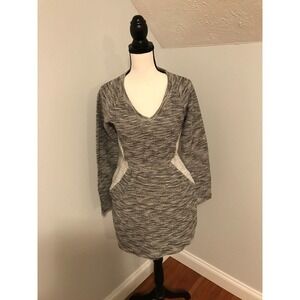 Anthropologie Saturday Sunday Women's Gael Marled Knit Dress Gray Size Small